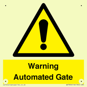 Warning Automated Gate